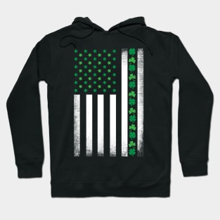 St Patrick's Day Irish American Flag Hoodie